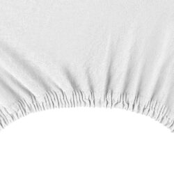 sábana blanca ajustable, algodón jersey 100%